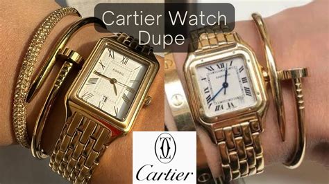 cartier melted watch dupe|look alike cartier watches.